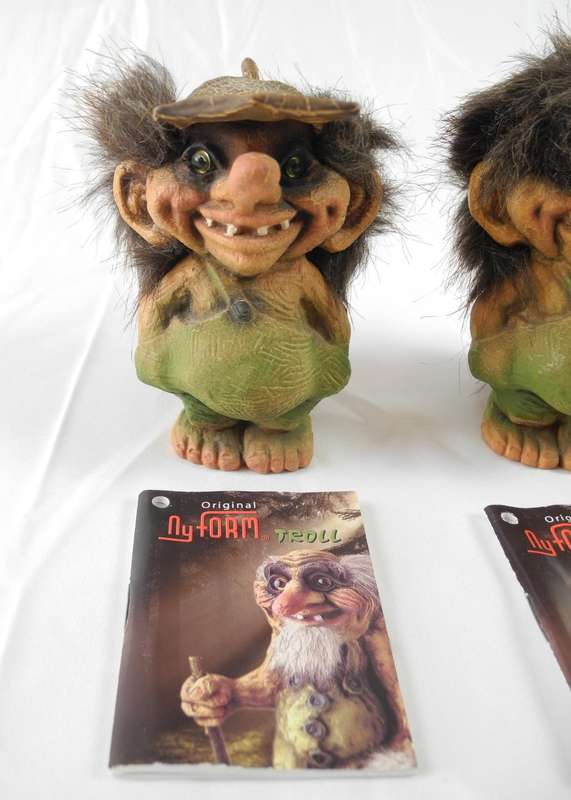 Collectible Norwegian NyForm Trolls  Troll # 018 and #019