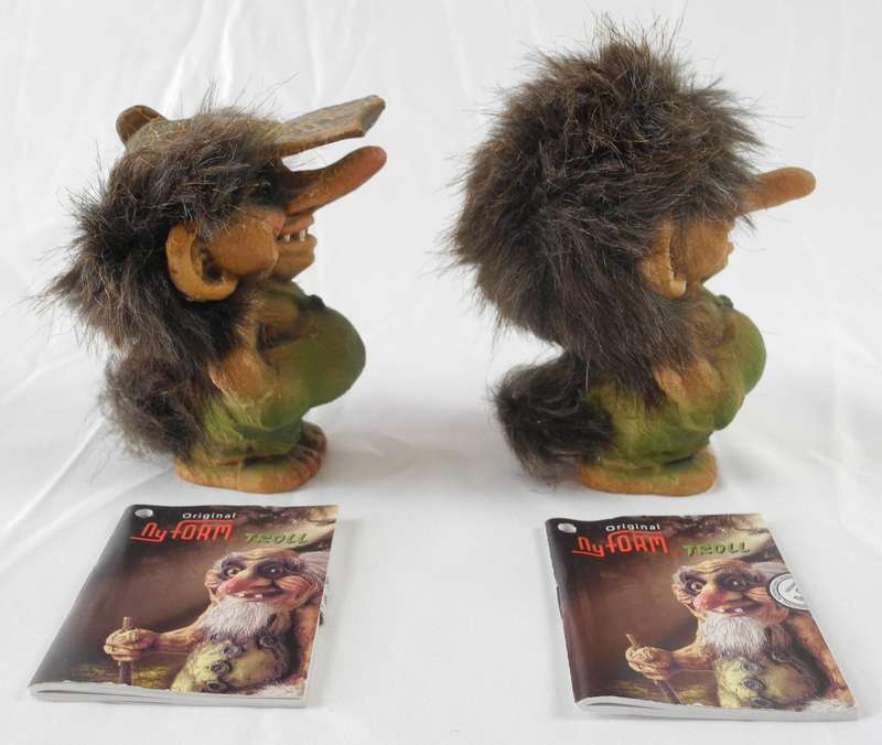 Collectible Norwegian NyForm Trolls  Troll # 018 and #019