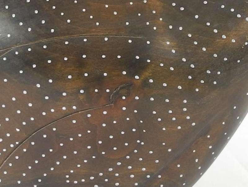 Feathers of Knysna Crested Guinea Fowl