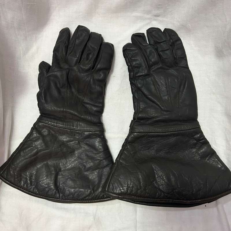 Vintage 1950s/60s Waddington's Leather Motorcycle gloves