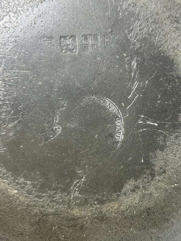 Townsend & Compton 1800's Pewter Dinner Plate