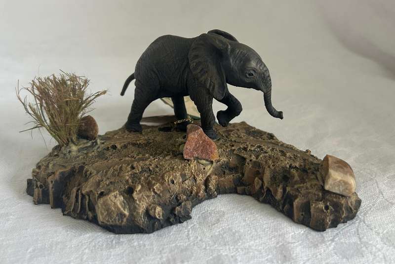 A Piece of Africa, Knysna, Limited Edition Elephant Calf sculpture