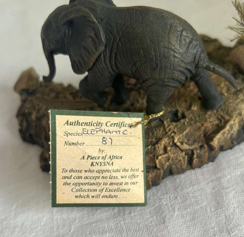 A Piece of Africa, Knysna, Limited Edition Elephant Calf sculpture