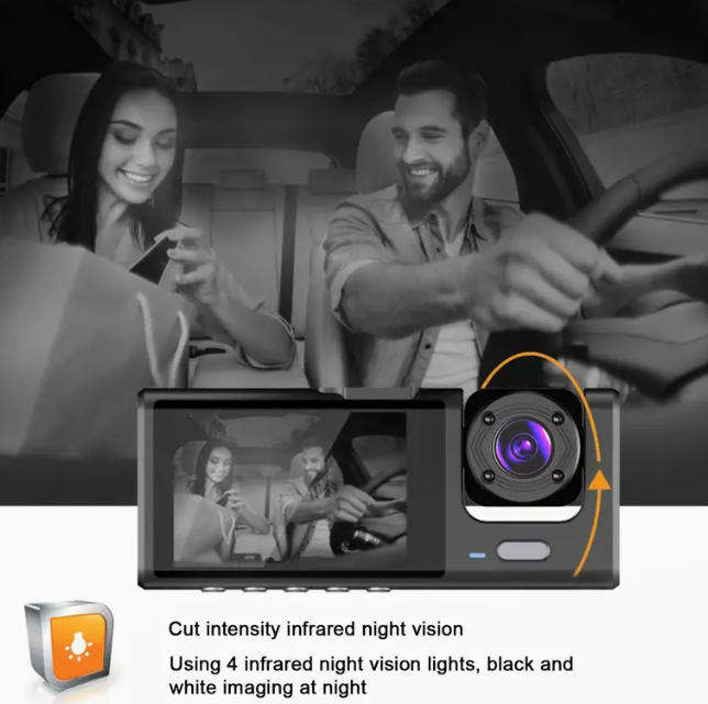 Dual Lens dash Cam with 32GB Memory card