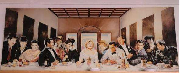 Hollywood Last Supper Large Canvas Print