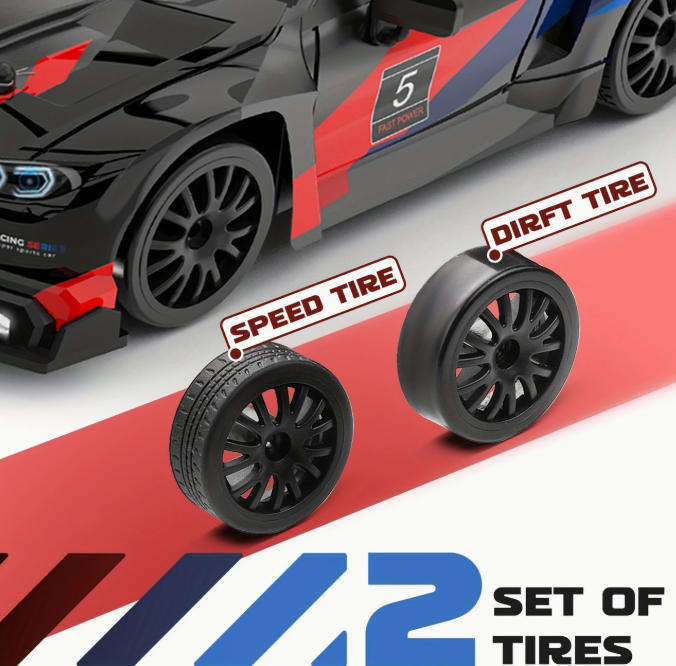 RC Drift Car 1:24 Scale Mini Drift Remote Control Car - BMW themed - Black