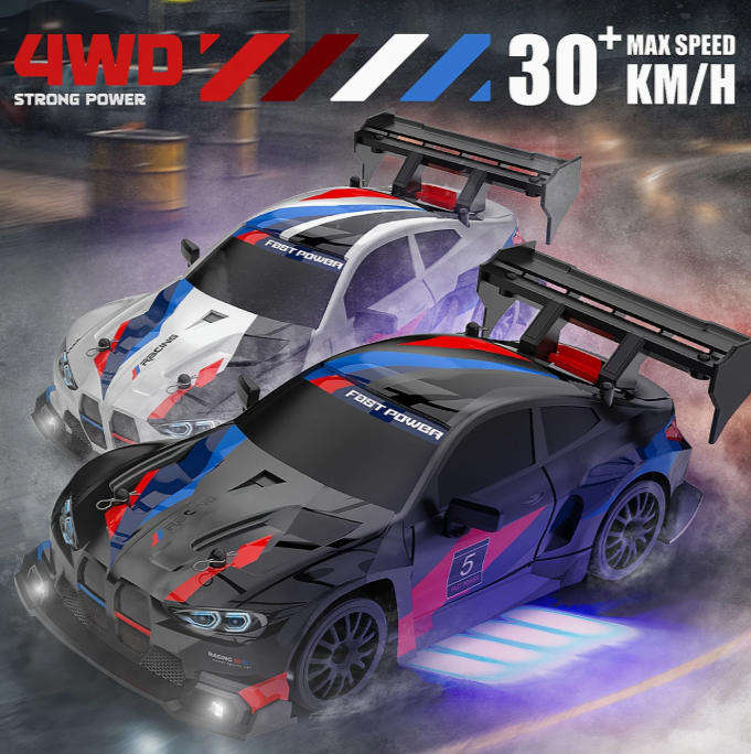 RC Drift Car 1:24 Scale Mini Drift Remote Control Car - BMW themed - Black