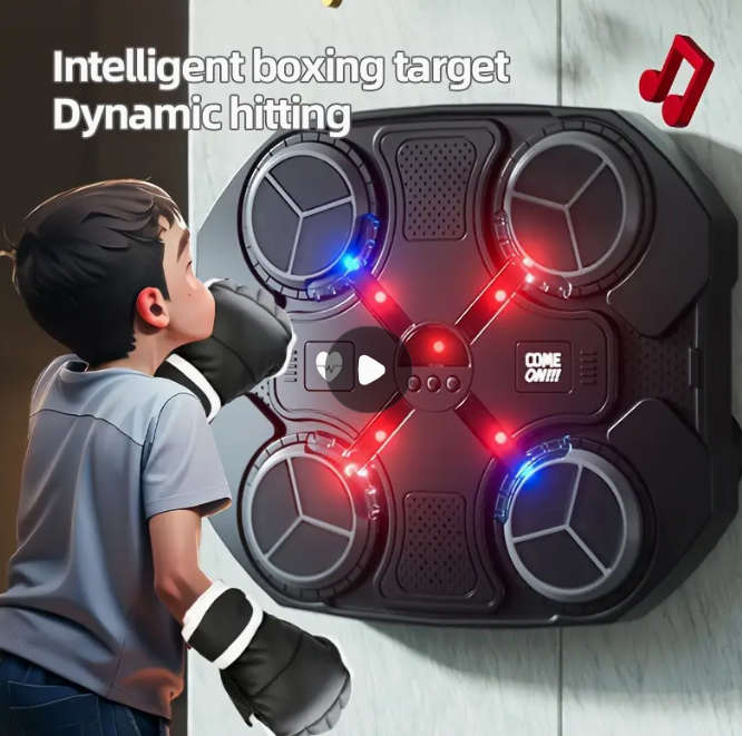 Wireless Music Boxing Target Pad - USB Rechargeable Intelligent Dynamic Hitting Home Equipment