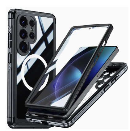 Samsung Galaxy S25 Ultra Fully Enclosed Transparent And Durable Wireless Magnetic Case