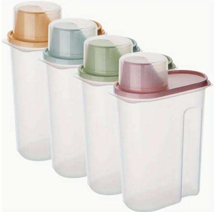 Airtight Cereal Storage Containers with Lids - 2.5L Leak-Proof