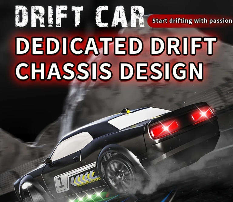 2.4GHz Drift RC Car, 1:20 Scale 4WD, High-Speed Monster Off-Road Vehicle - Red