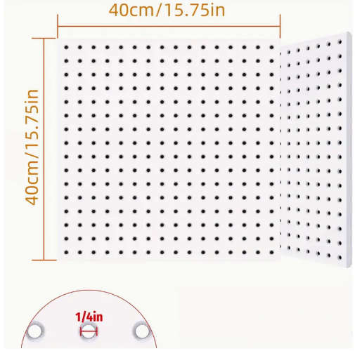 Pegboard and Container set - Peg board Storage - Display Unit STORAGE