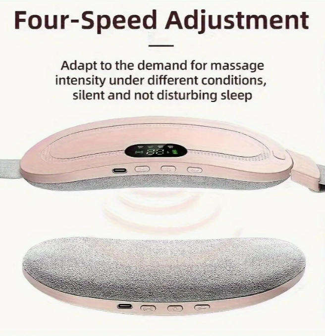 USB Rechargeable Portable Menstrual Heating Pad - Abdominal & Waist Massage Mat with Lithium Battery