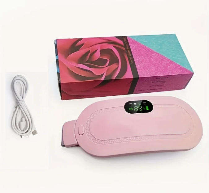 USB Rechargeable Portable Menstrual Heating Pad - Abdominal & Waist Massage Mat with Lithium Battery
