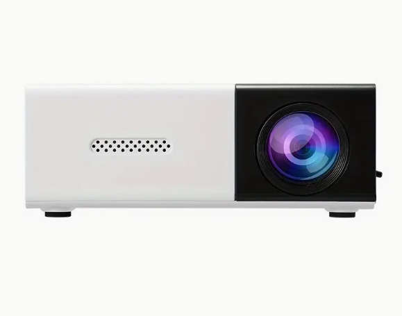 Compact HD Projector for Home Theater Smartphone Screen Mirroring, Portable Design + Screen
