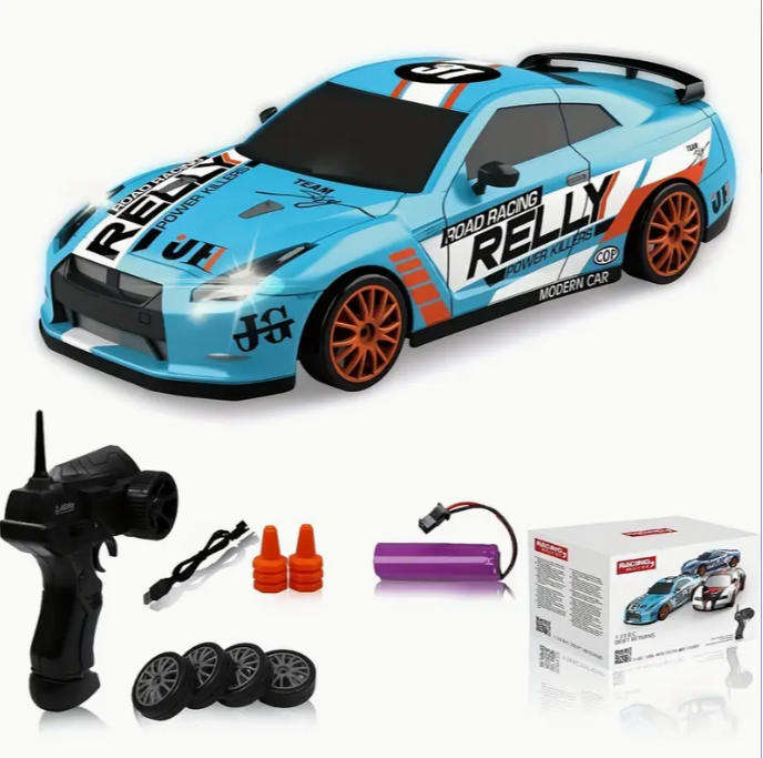 1:24 2.4GHz Electric Remote Control Car Rechargeable Drift Toy Car RC High-Speed Racing Car