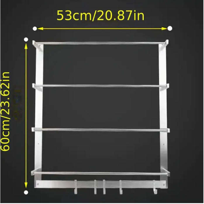 Wall mounted ribbon holder, floral ribbon, ribbon ribbon, flower shop packaging storage rack
