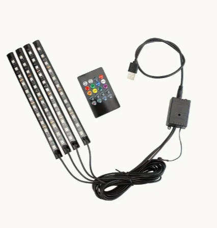 Car Ambient Light RGB Footwell Light 48LED Colorful Mood Light with Music Sync