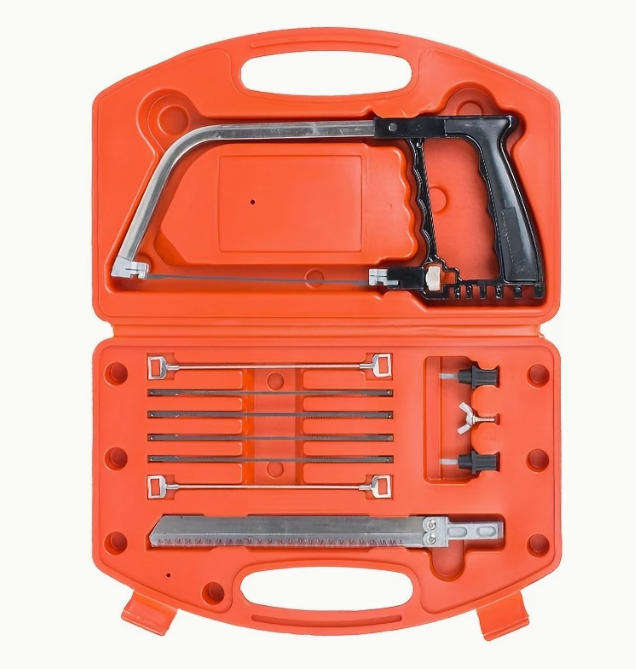 8-in-1 Multi-Purpose DIY Hand Saw Kit with Blades - Steel for Metal, Wood & Glass Cutting