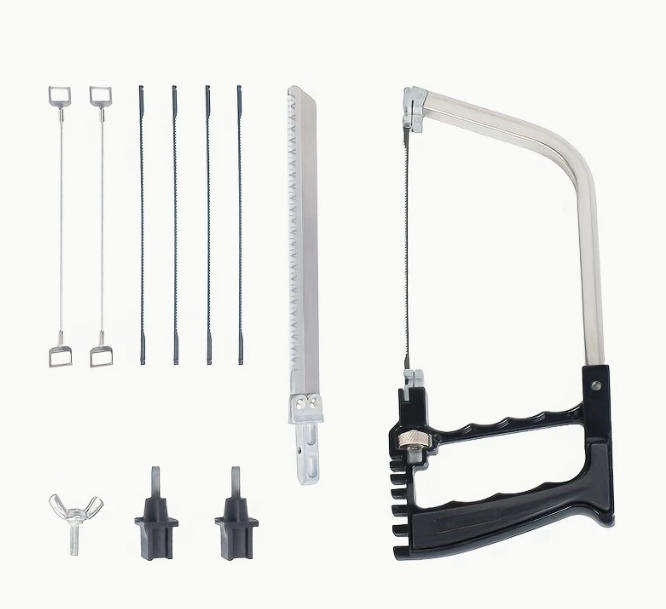 8-in-1 Multi-Purpose DIY Hand Saw Kit with Blades - Steel for Metal, Wood & Glass Cutting