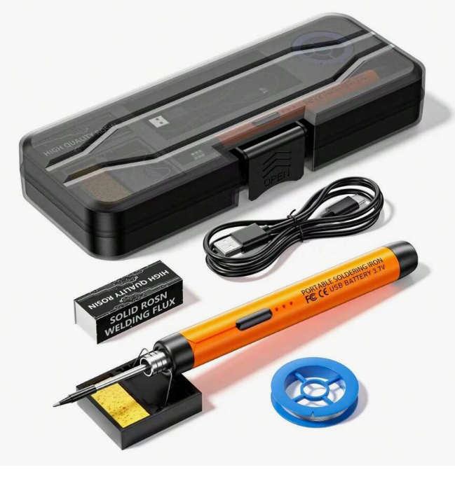 USB Wireless Soldering Iron Convenient Low Voltage Charging Handheld Soldering Tool - BLUE