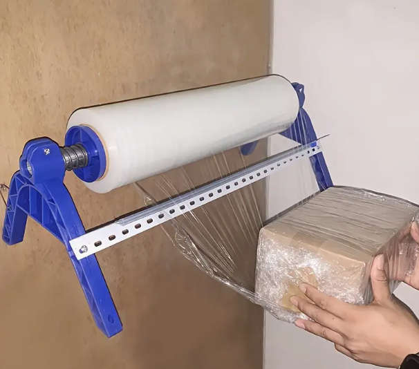 Stretch Film Baler, Adjustable Width, Fixed Or Hanging, with Sliding Cutting Function