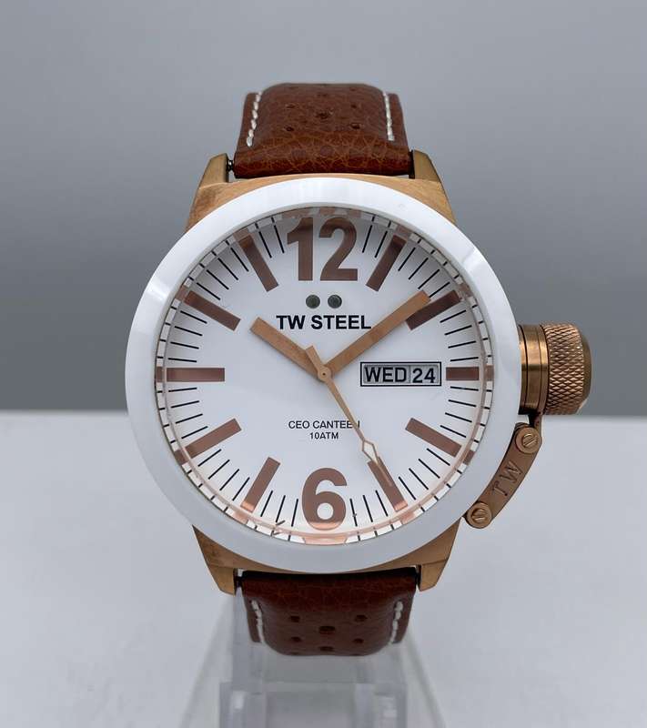 TW Steel Ceo Canteen White / Gold toned
