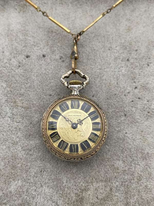 Vintage Bucherer pendant pocket watch