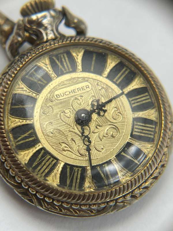 Vintage Bucherer pendant pocket watch