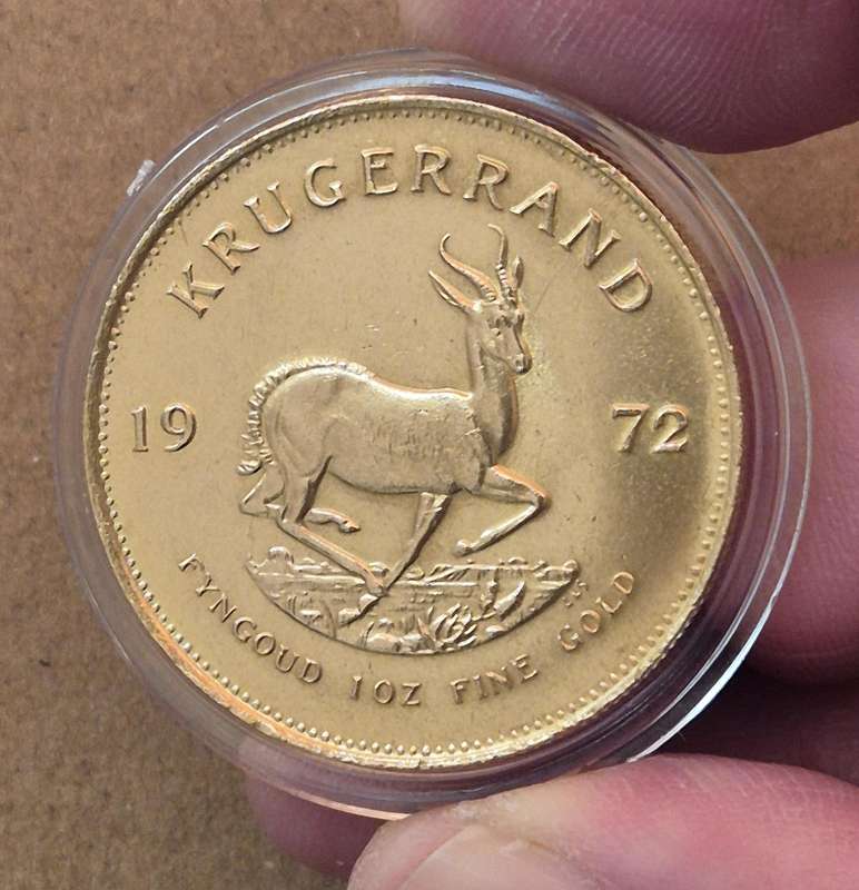 SCARCE 1972 1 Oz Gold Krugerrand (with Capsule)