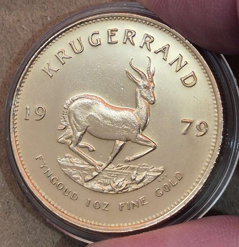 SCARCE 1979 1 Oz Gold Krugerrand (with Capsule)