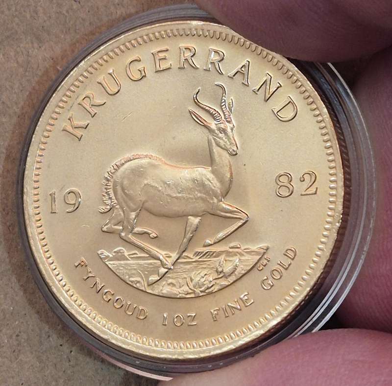 1982 1 Oz Krugerrand (with Capsule)