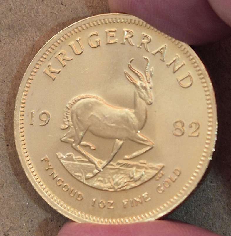 1982 1 Oz Krugerrand (with Capsule)