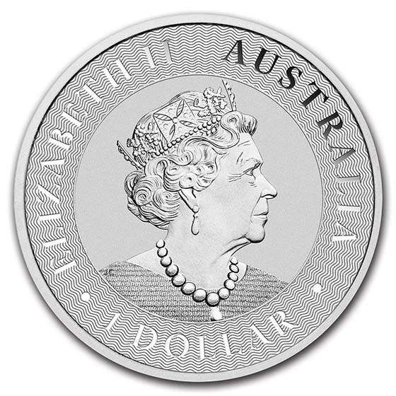 2020 Australia 1 oz Silver Kangaroo Bullion Coin (plus capsule)