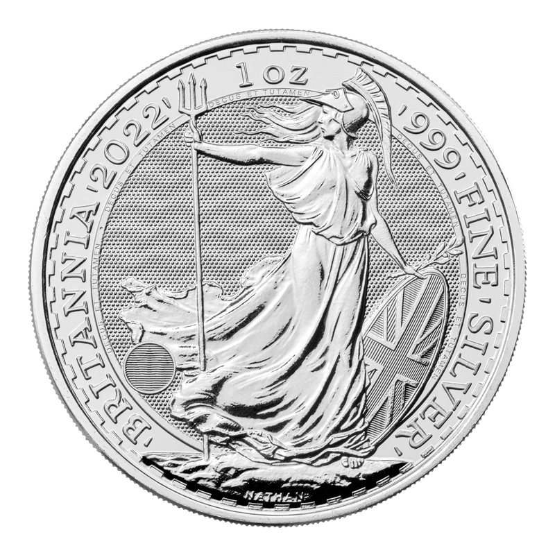 2022 Britannia 1 oz Silver Bullion Coin (+ capsule)
