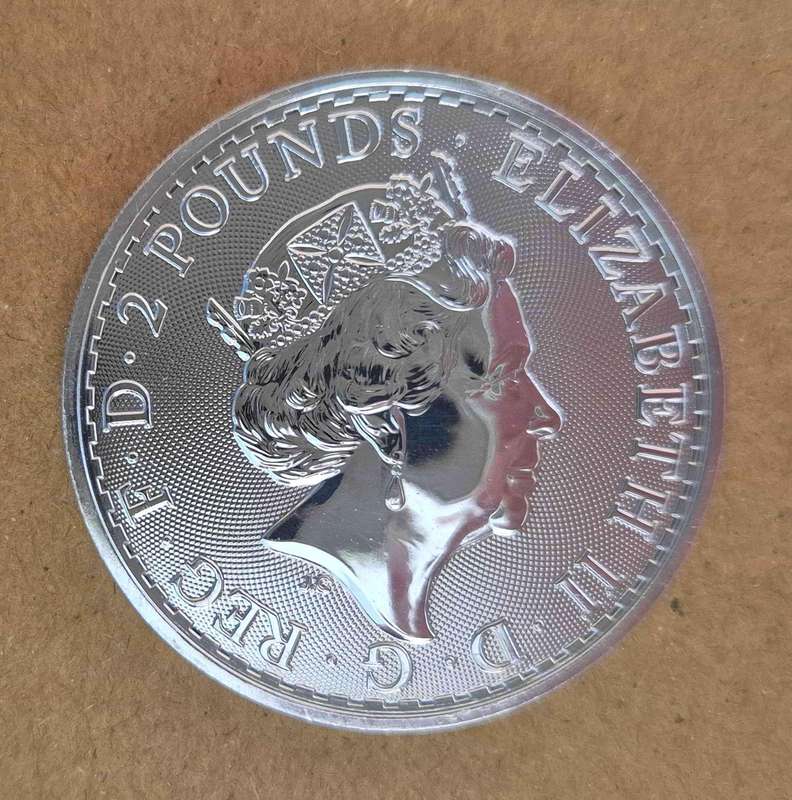 2022 Britannia 1 oz Silver Bullion Coin (+ capsule)