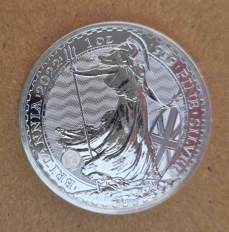 2022 Britannia 1 oz Silver Bullion Coin (+ capsule)