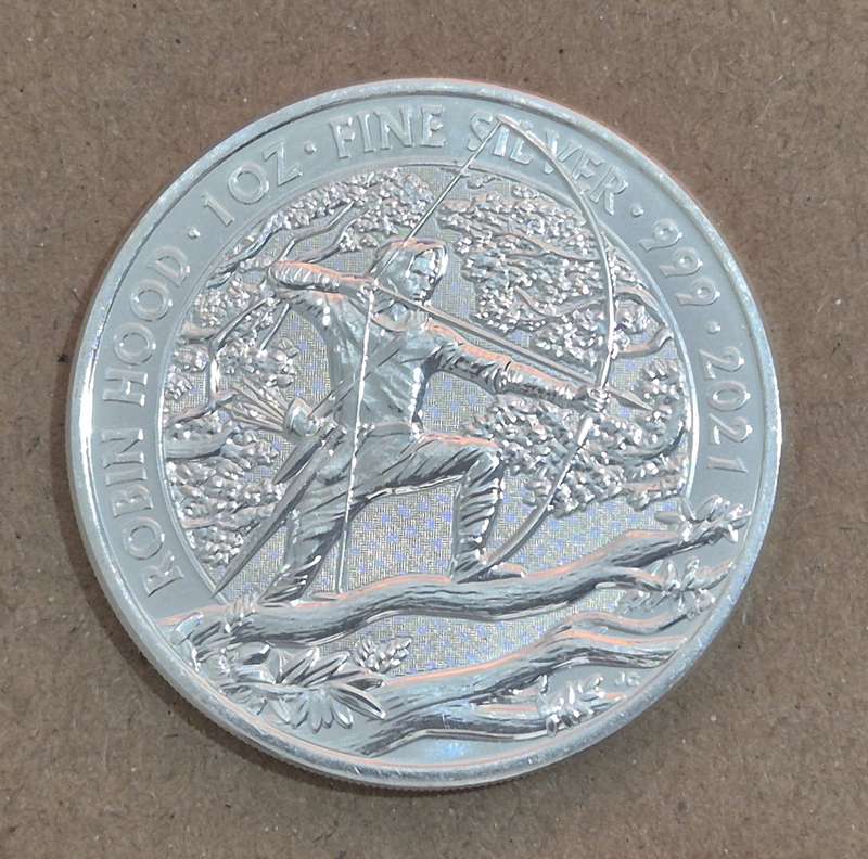 Robin Hood 2021 1oz Silver Bullion Coin