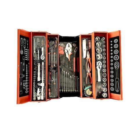 1/2 and 1/4. 85 Piece Tool Set With Metal Box