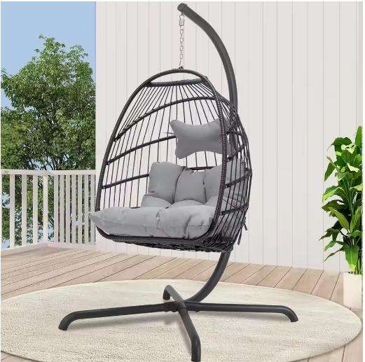 Egg Chair for Indoor Outdoor Bedroom Patio Hanging Basket Chair Hammock