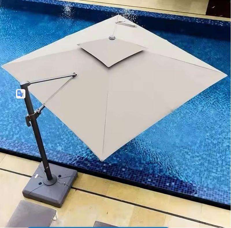 Luxury Italian Cantilever Umbrella For Patio Poolside & Garden