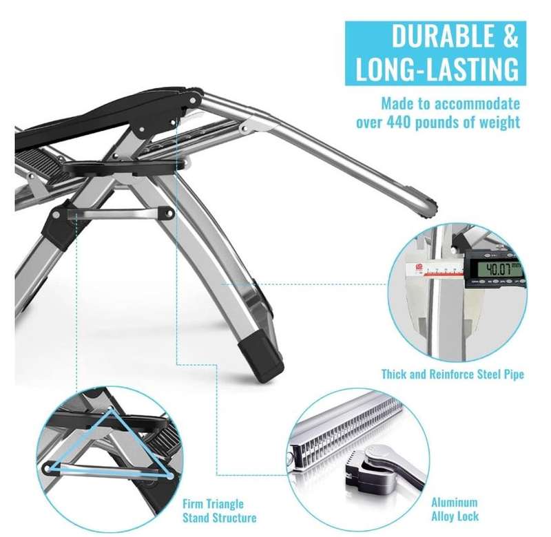 Foldable Adjustable Multi Functional Chair With Cup Holder