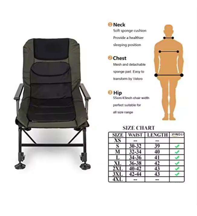 Foldable Adjustable Multi Functional Chair With Cup Holder