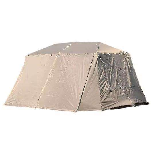 Outdoor camping automatic roof tent, two bedrooms and one living room, spacious living room,