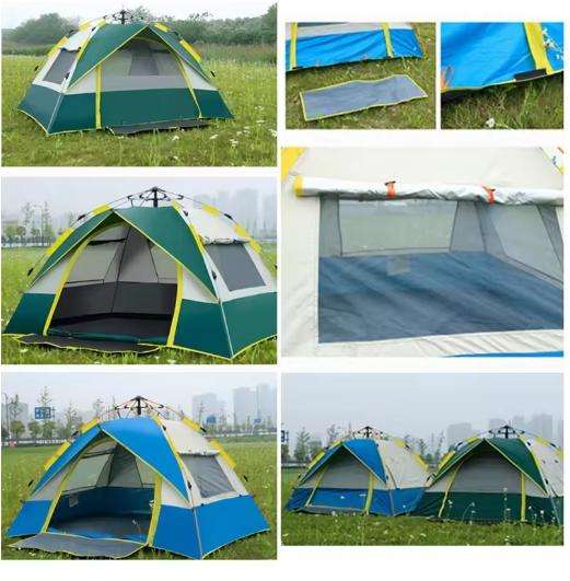 Waterproof And Windproof With Double Doors Pop Up Automatic Tent