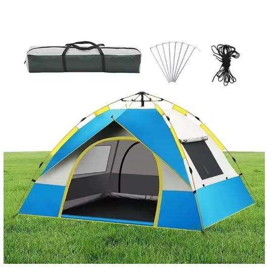 Waterproof And Windproof With Double Doors Pop Up Automatic Tent