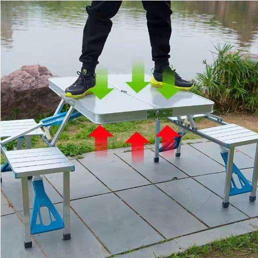 All-in-One Folding 4-Seater Portable Table