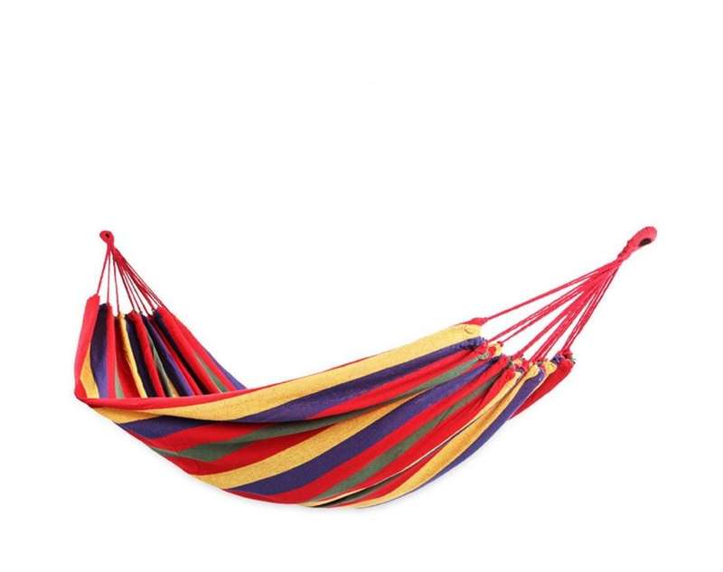 Hazlo Comfortable Cotton Folding Hanging Hammock