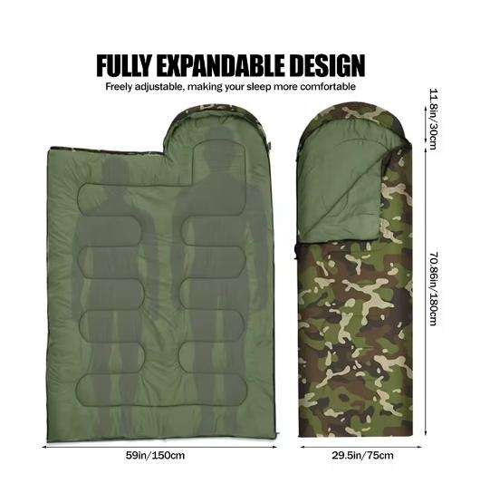 Camping Sleeping Bag - Camouflage