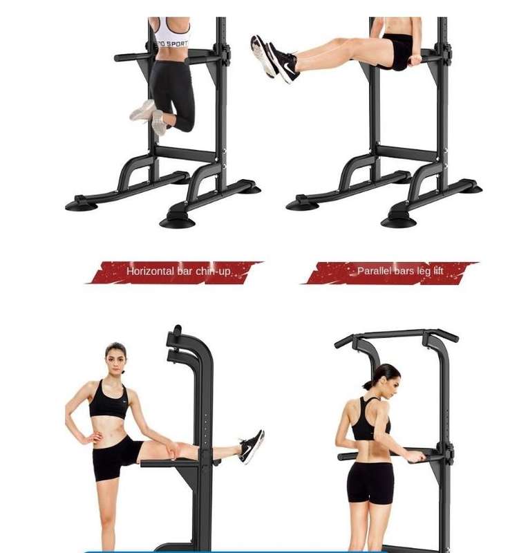 Fitness Pull Up Bar Dip Station Workout Stand
